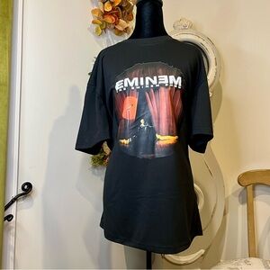 Vintage-Style 2002 The Eminem Show Album T-Shirt Black Rap Tee XL 100% Cotton